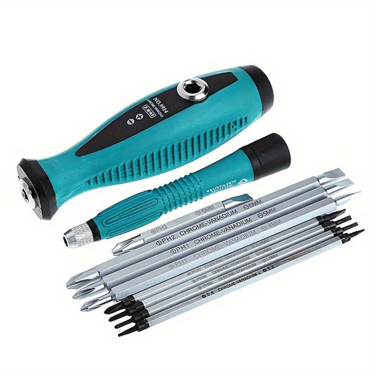 10 pcs Slotted Screwdriver Set,Magnetic