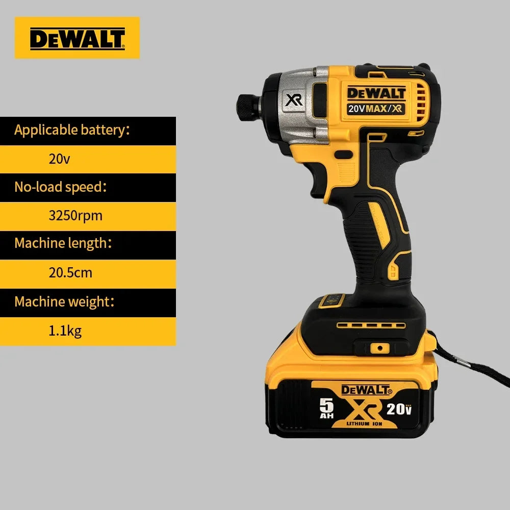 DEWALT DCD887 Electric drill tools Impact driver 20V  Lithium-ion cordless drill Electric screwdriver Brushless motor Power tool