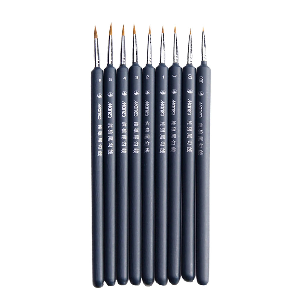 Professional Paint Fine Painting Pen Nylon Hair Brush Sets Detail Painting Drawing Line Pen Brush Art Supplies