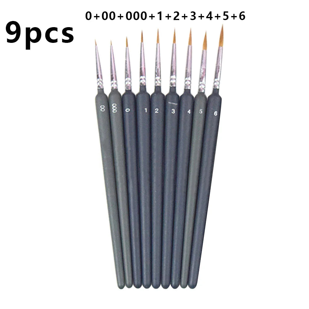 Professional Paint Fine Painting Pen Nylon Hair Brush Sets Detail Painting Drawing Line Pen Brush Art Supplies