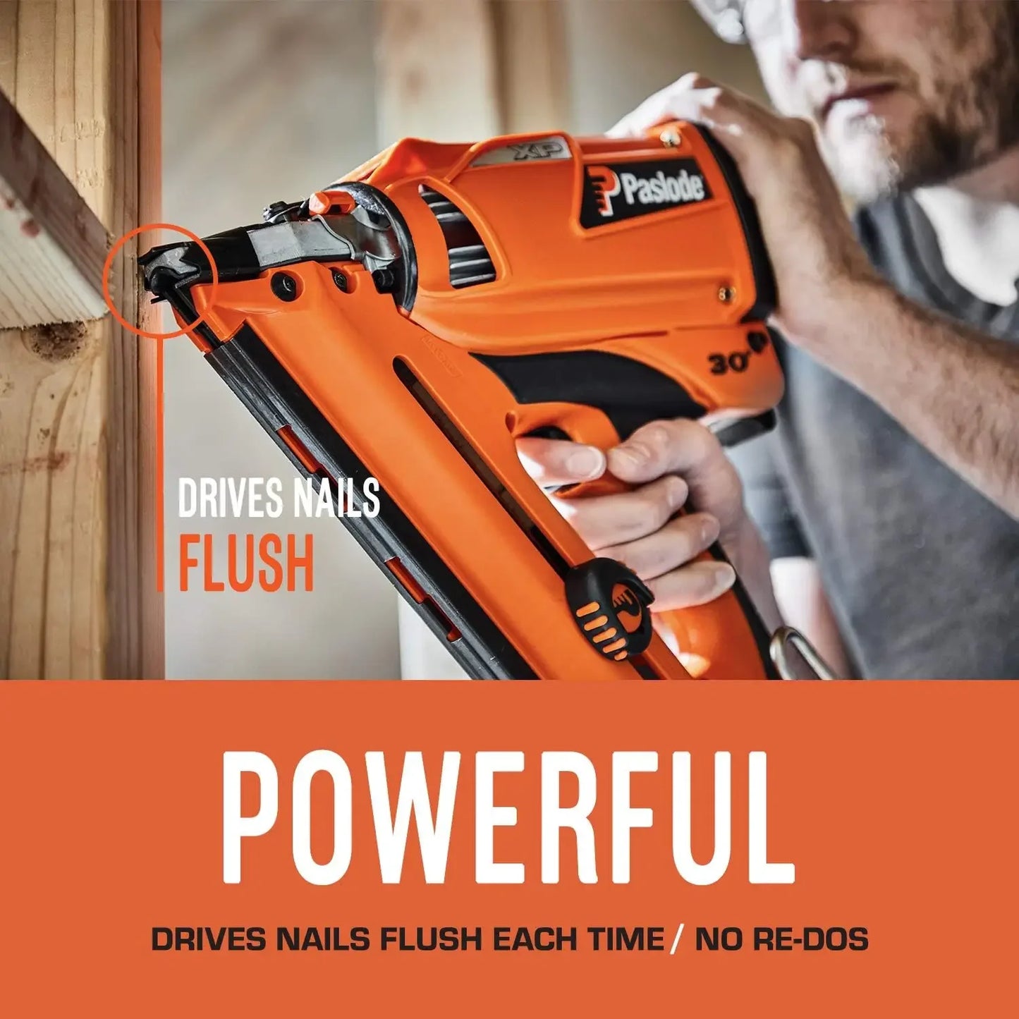 Cordless XP Framing  906300  Battery & Fuel Cell Powered No Compressor Needed  Power Tools  Battery Power Nail Gun