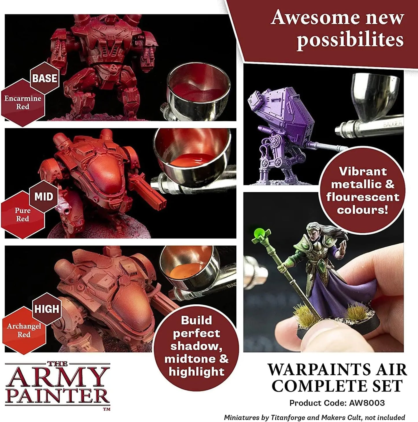 The Army Painter Complete Airbrush Paint Set Combo