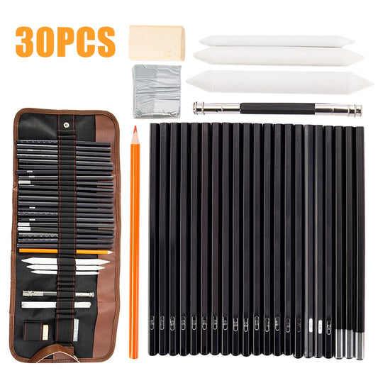 30Pcs Sketch Pencil Set