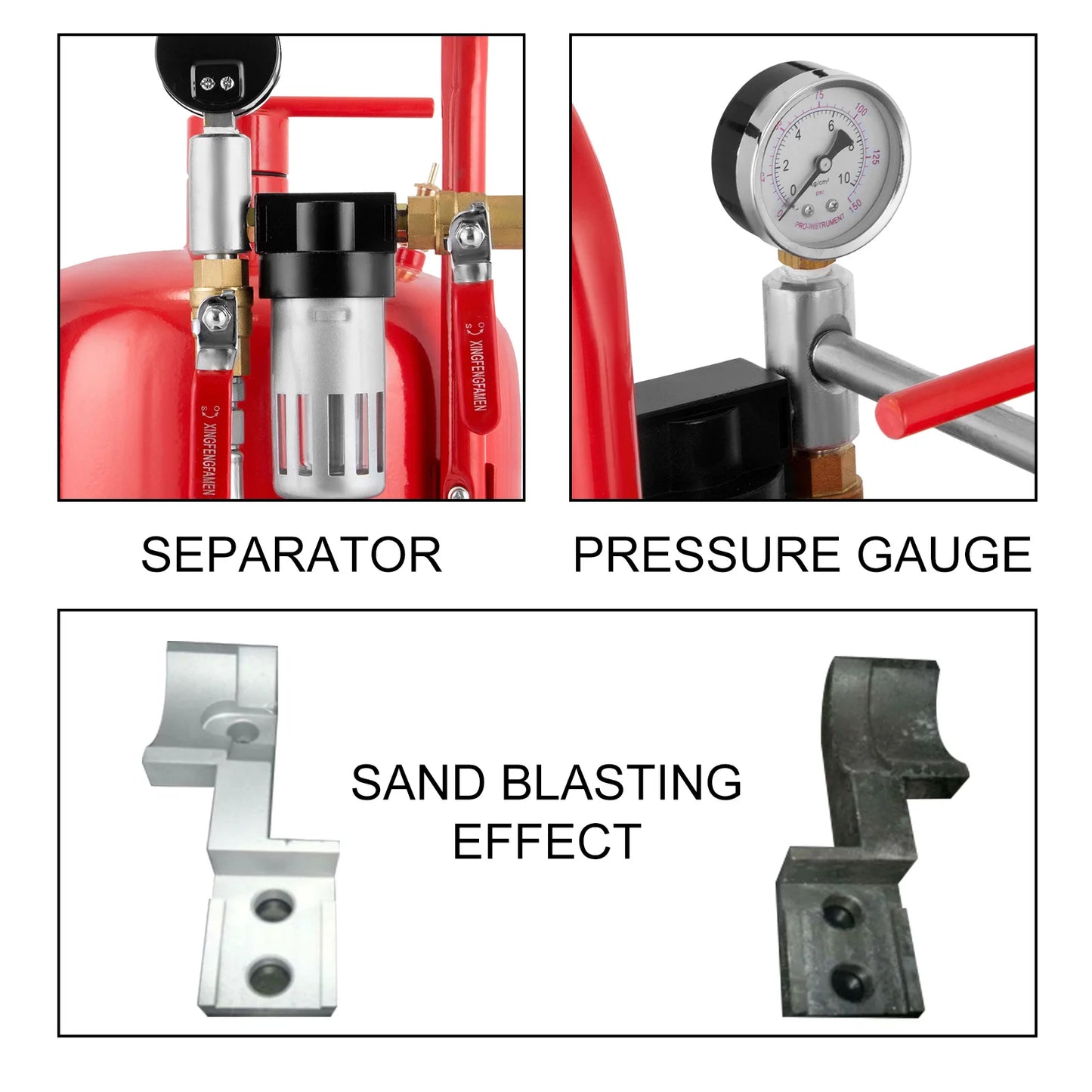 10Gal Portable Air Sandblaster With 125 Psi