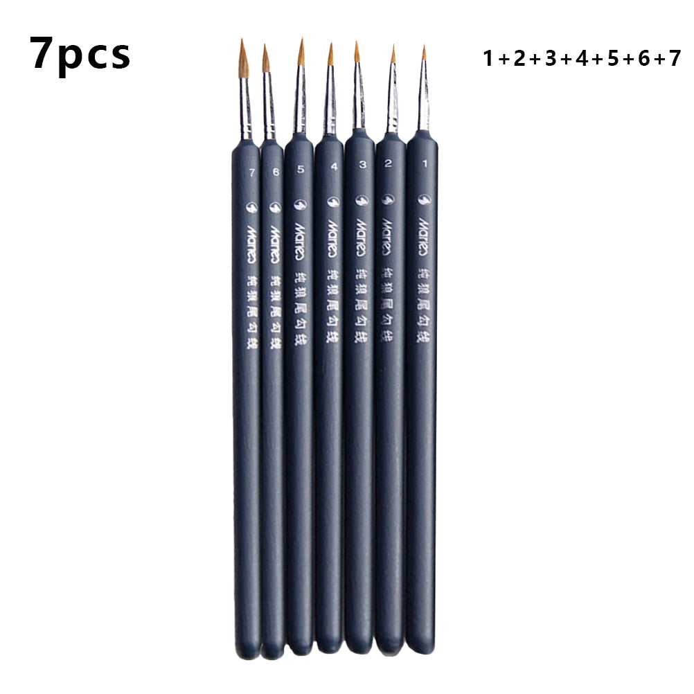 Professional Paint Fine Painting Pen Nylon Hair Brush Sets Detail Painting Drawing Line Pen Brush Art Supplies